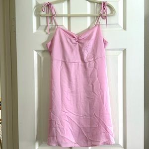 BP. Pink Tie strap minidress Size S